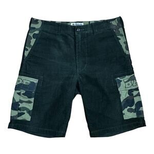 M 32 Waist Bape Corduroy Camo Cargo Shorts